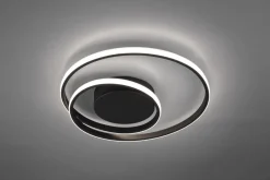 Hot Trio Reality LED Deckenlampe Metall Schwarz 2500 lm B:39 cm Spirale