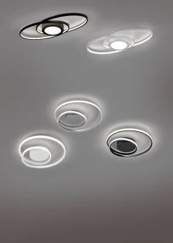 Hot Trio Reality LED Deckenlampe Metall Schwarz 2500 lm B:39 cm Spirale