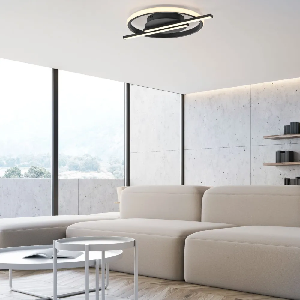 Just Light LED Deckenlampe Modern Metall L:42,5 cm 2100 lm dimmbar* Deckenleuchten|Flurlampen