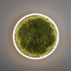 Just Light LED Deckenlampe Moos Schwarz 3000 K 2650 lm dimmbar