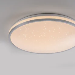Just Light LED Deckenlampe Nachthimmel Silber Ø38 cm 20 W dimmbar* Deckenleuchten|Led Lampen