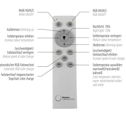 Just Light LED Deckenlampe Rainbow RGB dimmbar 5000 lm L:121 cm* Flurlampen|Bürolampen