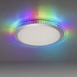 Online Just Light LED Deckenlampe Rainbow RGB Dimmer Ø45 cm Fernbedienung