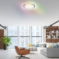 Online Just Light LED Deckenlampe Rainbow RGB Dimmer Ø45 cm Fernbedienung
