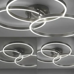 Discount Paul Neuhaus LED Deckenlampe Ringe Fernbedienung L:75 cm dimmbar