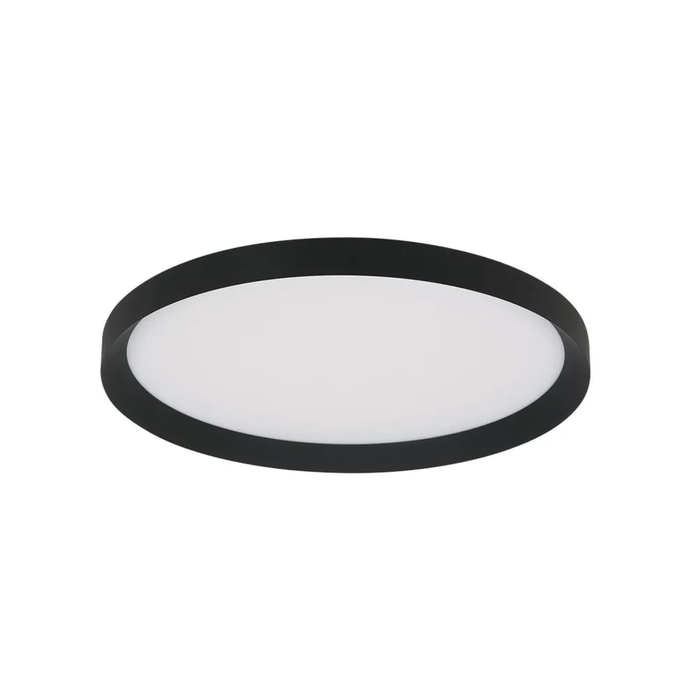 Steinhauer LED Deckenlampe Schwarz Weiß B:40 cm 2700 K rund* Deckenleuchten|Led Lampen