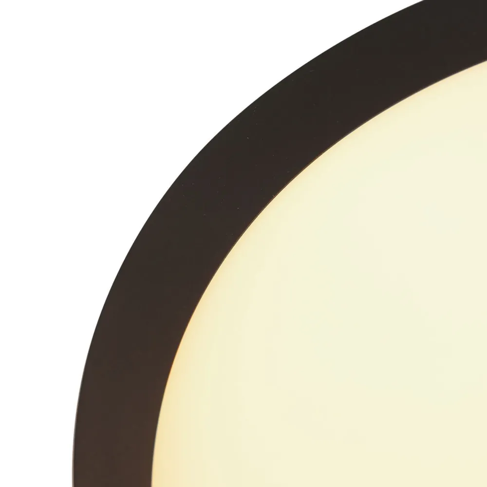 Steinhauer LED Deckenlampe Schwarz Weiß B:40 cm 2700 K rund* Deckenleuchten|Led Lampen