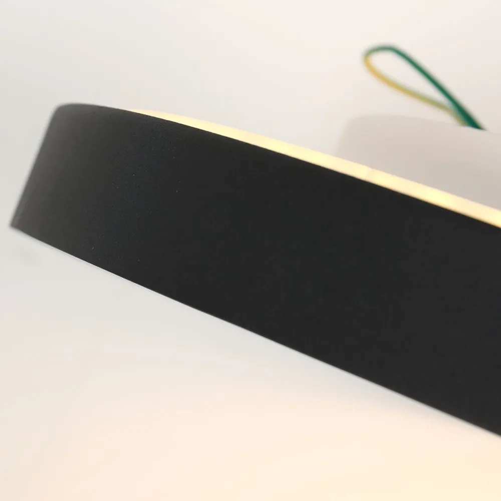 Steinhauer LED Deckenlampe Schwarz Weiß B:40 cm 2700 K rund* Deckenleuchten|Led Lampen