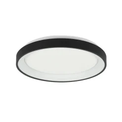 Discount Steinhauer LED Deckenlampe Schwarz Weiß Ø28 cm 2700 K wohnlich