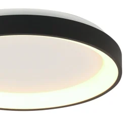 Discount Steinhauer LED Deckenlampe Schwarz Weiß Ø28 cm 2700 K wohnlich