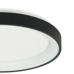 Discount Steinhauer LED Deckenlampe Schwarz Weiß Ø28 cm 2700 K wohnlich