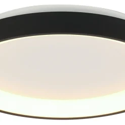 Discount Steinhauer LED Deckenlampe Schwarz Weiß Ø28 cm 2700 K wohnlich