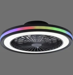 Online Just Light LED Deckenlampe Ventilator Fernbedienung RGB dimmbar