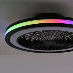 Online Just Light LED Deckenlampe Ventilator Fernbedienung RGB dimmbar