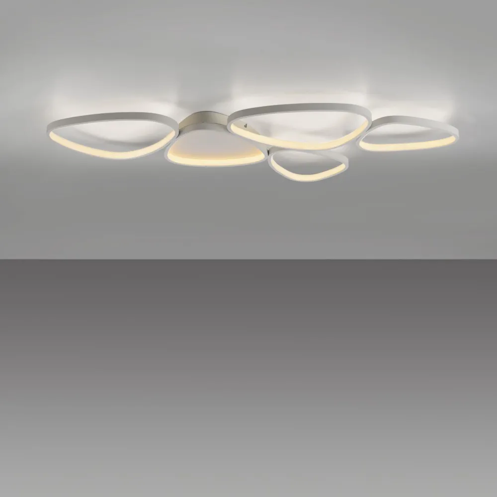 Hot Just Light LED Deckenlampe Weiß Metall 3000 K 6100 lm L:116,5 cm