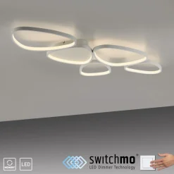 Hot Just Light LED Deckenlampe Weiß Metall 3000 K 6100 lm L:116,5 cm