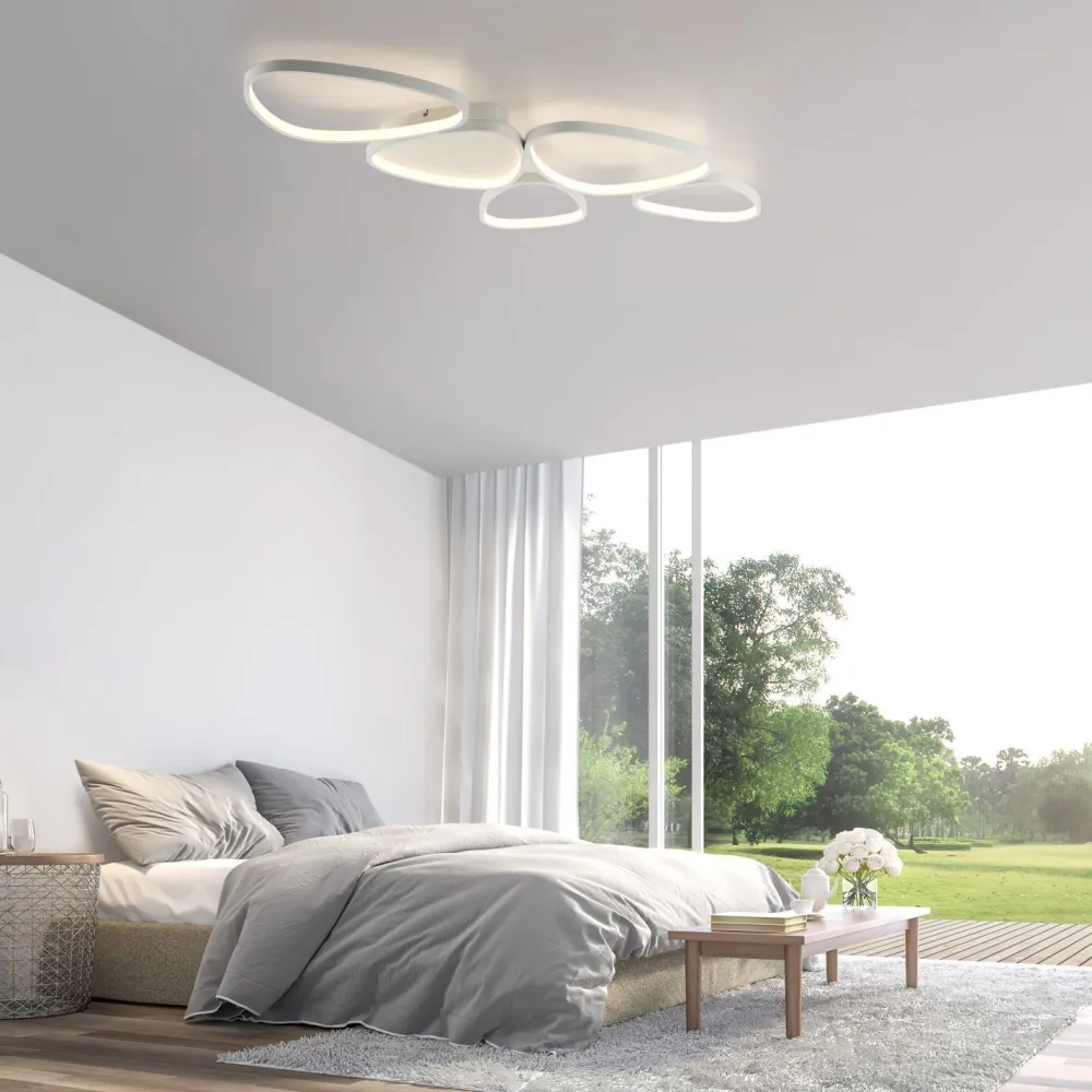 Hot Just Light LED Deckenlampe Weiß Metall 3000 K 6100 lm L:116,5 cm