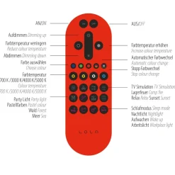 Just Light LED Deckenlampe Weiß RGB Beleuchtung mit Ø39 cm 2200 lm* Deckenleuchten|Bürolampen