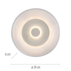 Just Light LED Deckenlampe Weiß RGB Beleuchtung mit Ø39 cm 2200 lm* Deckenleuchten|Bürolampen