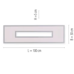 Clearance Just Light LED Deckenlampe Weiß RGB Licht dimmbar 2700-5000 K 34 W
