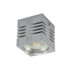 Strühm LED Deckenleuchte 5,5 cm breit Aufputz in Silber klein* Led Lampen|Spots