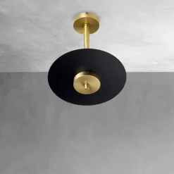 Hot Giovanni Battista LED Deckenleuchte 2700 K 1150 lm D: 23 cm rund Messing Eisen