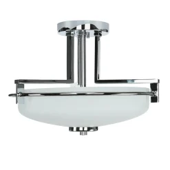 Elstead LED Deckenleuchte Bad satiniertes Glas blendarm IP44* Wohnzimmerlampen|Glaslampen