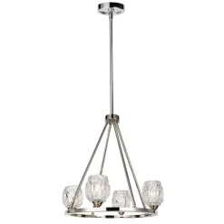 Elstead LED Deckenleuchte DARINA Nickel Ø54cm Lampe* Moderne Lampen|Designerlampen