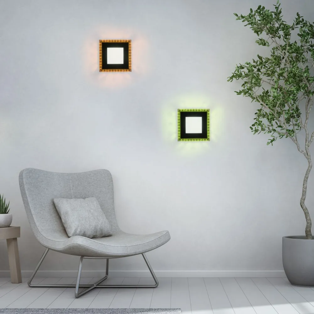 Just Light LED Deckenleuchte dimmbar RBG Farbwechsel Fernbedienung* Flurlampen|Wohnzimmerlampen