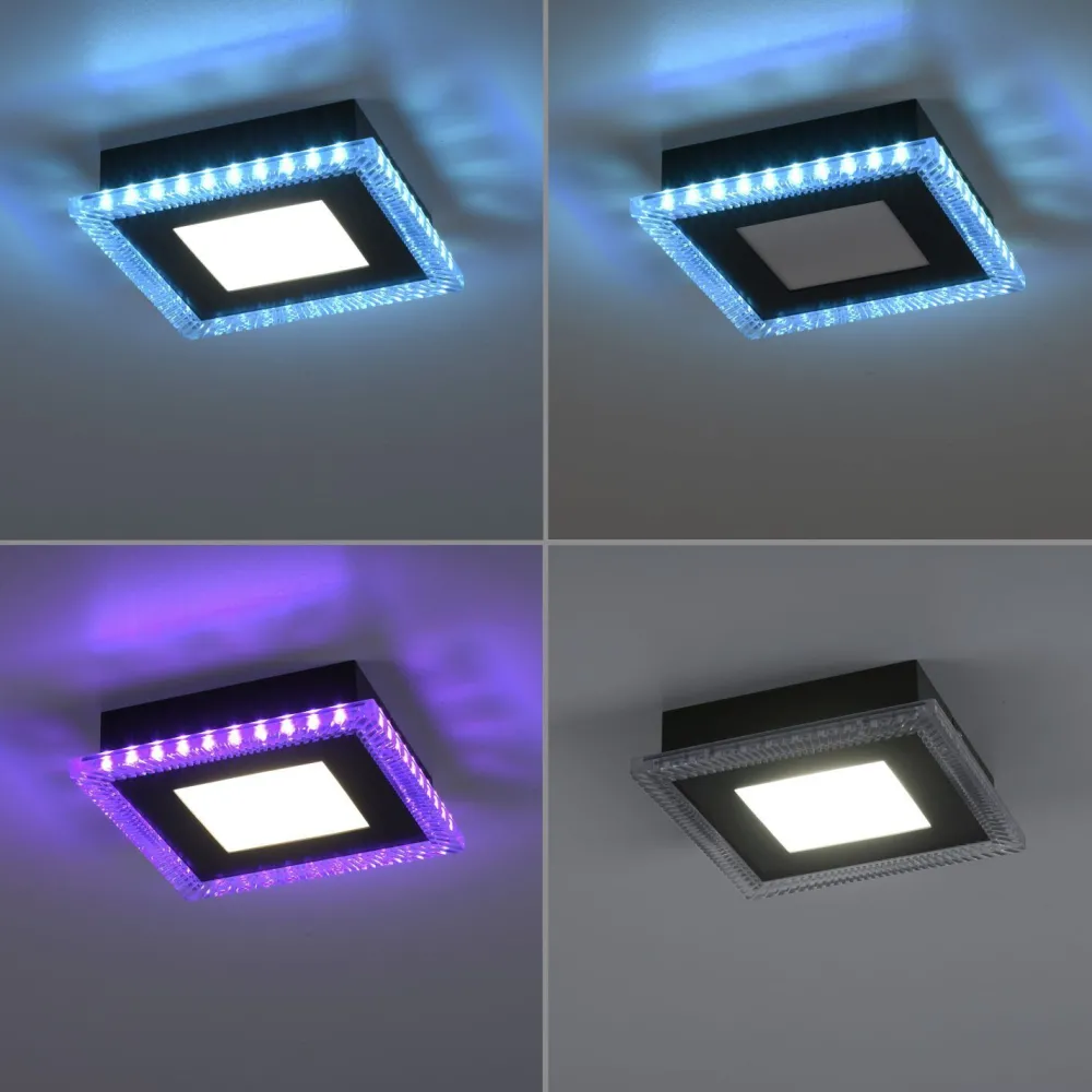 Just Light LED Deckenleuchte dimmbar RBG Farbwechsel Fernbedienung* Flurlampen|Wohnzimmerlampen
