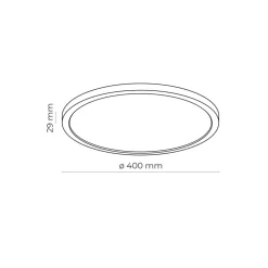 Sale TK Lighting LED Deckenleuchte dimmbar IP54 40 cm rund Weiß 3 Lichtmodi