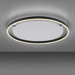 Just Light LED Deckenleuchte dimmbar Anthrazit Ø58,5 cm 3650 lm* Deckenleuchten|Flurlampen