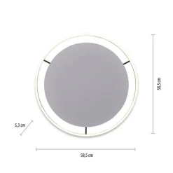 Just Light LED Deckenleuchte dimmbar Anthrazit Ø58,5 cm 3650 lm* Deckenleuchten|Flurlampen