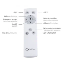 Just Light LED Deckenleuchte Dimmer 40 W 3600 lm Fernbedienung* Deckenleuchten|Flurlampen