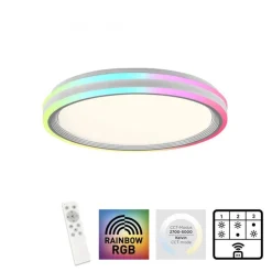 Just Light LED Deckenleuchte Fernbedienung Rainbow RGB Ø48,5 cm* Flurlampen|Bürolampen
