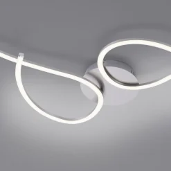 Outlet Just Light LED Deckenleuchte flexibel Stahl Metall warmweiß 14 W