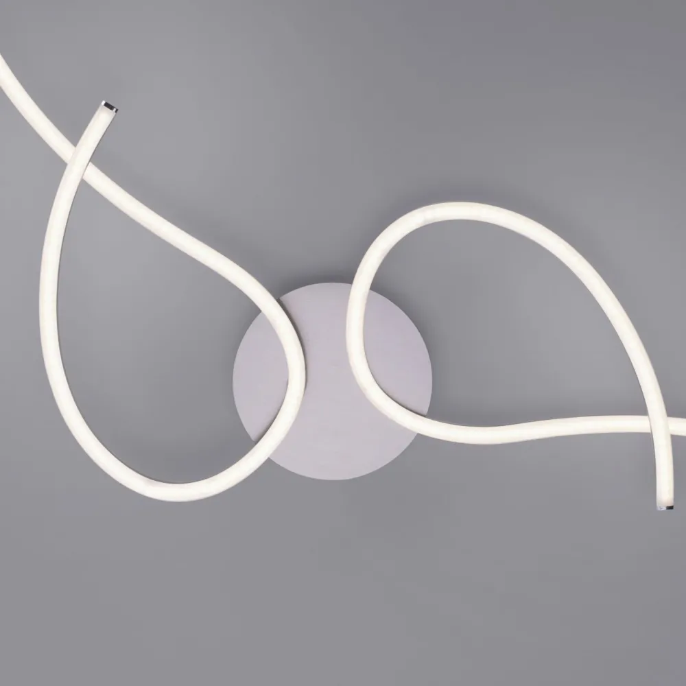 Outlet Just Light LED Deckenleuchte flexibel Stahl Metall warmweiß 14 W