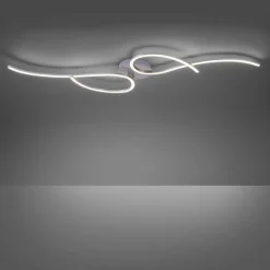 Outlet Just Light LED Deckenleuchte flexibel Stahl Metall warmweiß 14 W