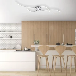 Outlet Just Light LED Deckenleuchte flexibel Stahl Metall warmweiß 14 W