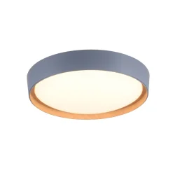 Just Light LED Deckenleuchte Grau Natur Ø40 cm 3400 lm dimmbar* Flurlampen|Bürolampen