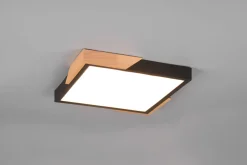 Trio Reality LED Deckenleuchte Holz 2400 lm B:31,5 cm Schwarz Natur