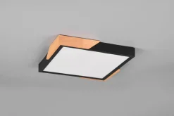 Trio Reality LED Deckenleuchte Holz 2400 lm B:31,5 cm Schwarz Natur