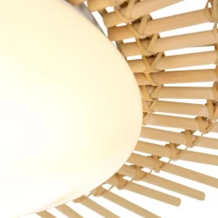 Sale Steinhauer LED Deckenleuchte Holz Kunststoff in Natur Weiß Ø50 cm