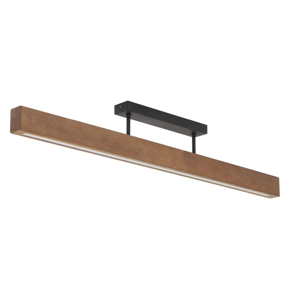 TK Lighting LED Deckenleuchte Holz Metall 3000 K warmweiß 2807 lm 96 cm* Wohnzimmerlampen|Holzlampen