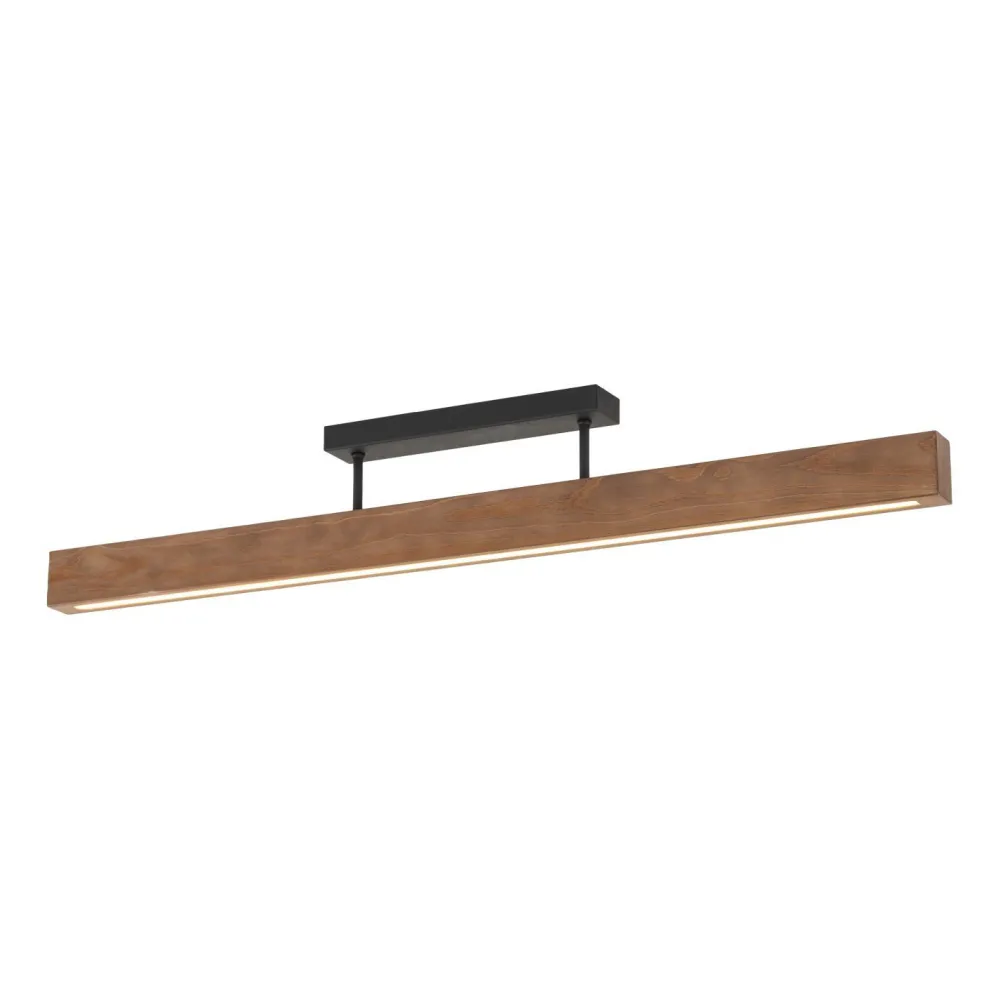 TK Lighting LED Deckenleuchte Holz Metall 3000 K warmweiß 2807 lm 96 cm* Wohnzimmerlampen|Holzlampen