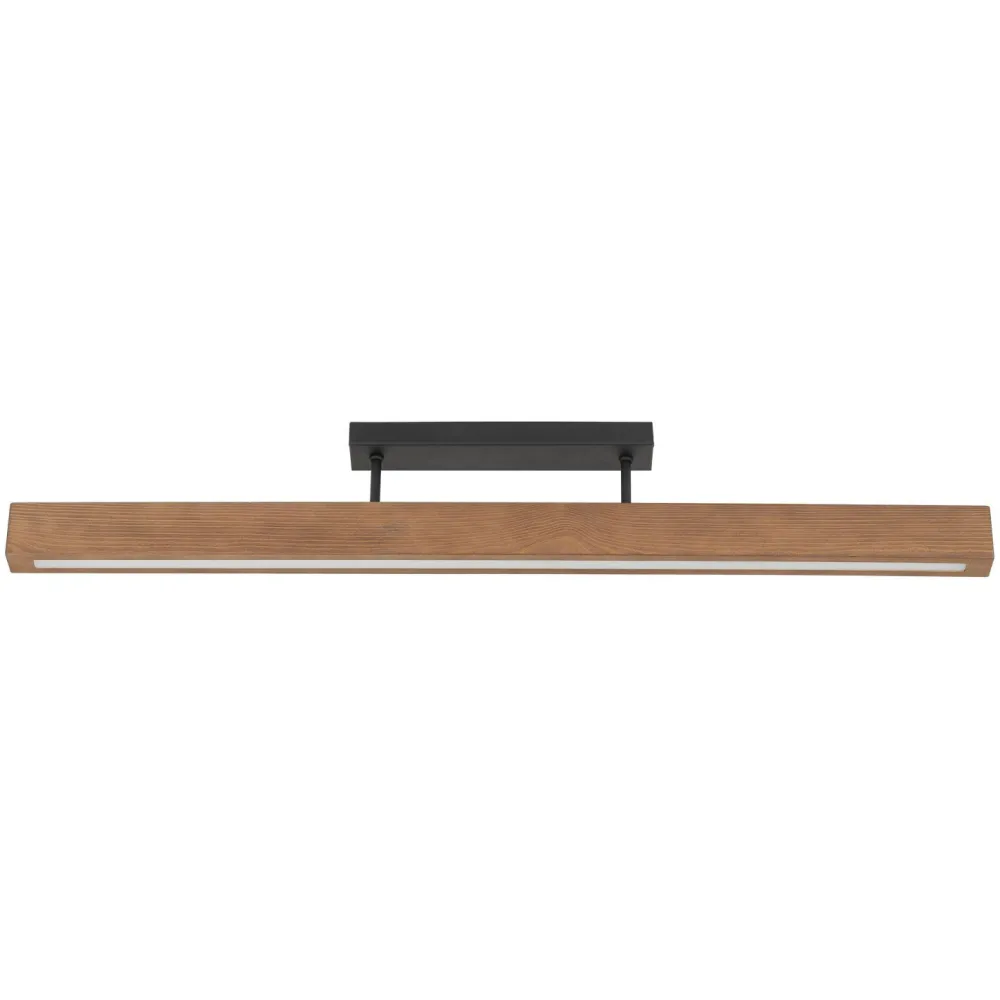 TK Lighting LED Deckenleuchte Holz Metall 3000 K warmweiß 2807 lm 96 cm* Wohnzimmerlampen|Holzlampen