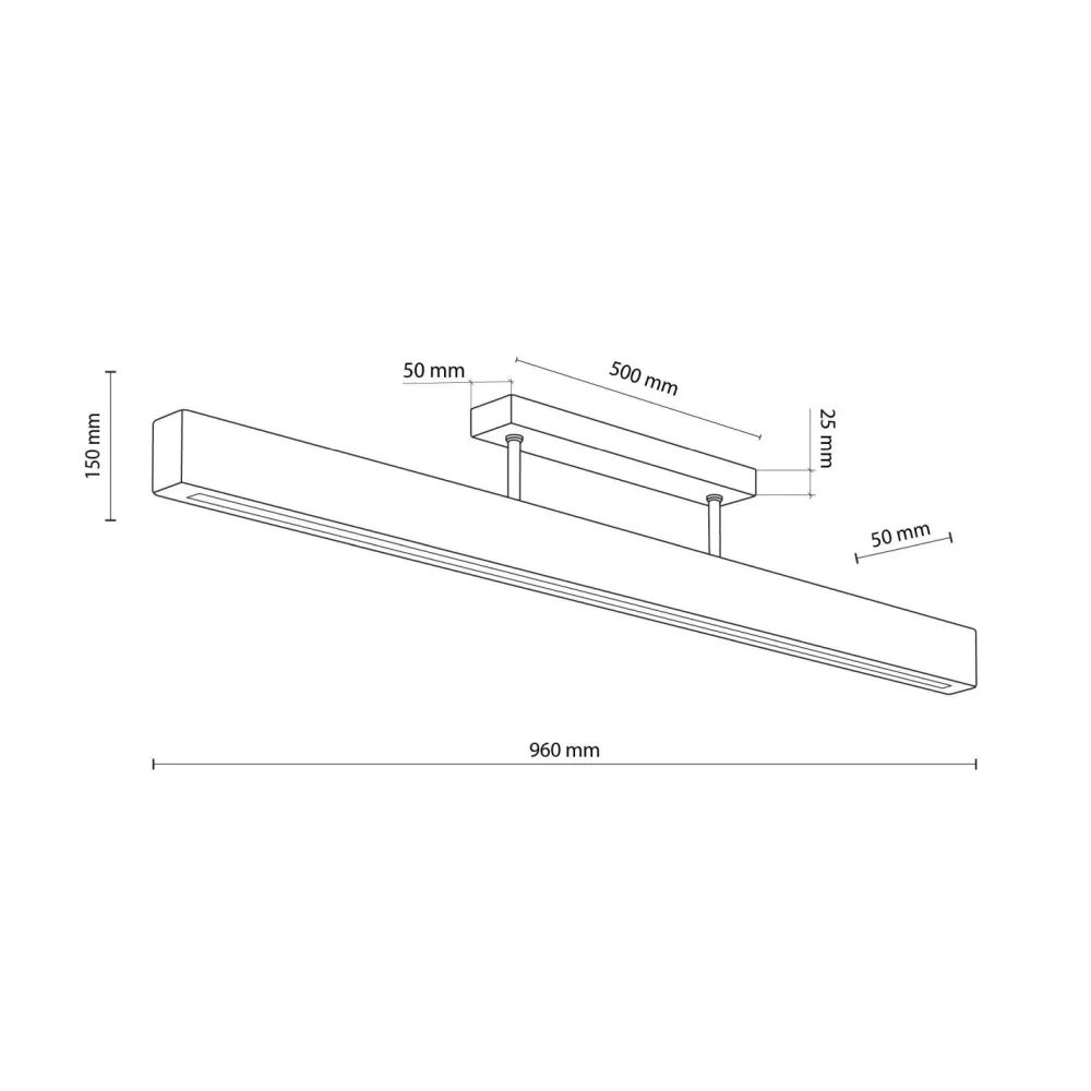 TK Lighting LED Deckenleuchte Holz Metall 3000 K warmweiß 2807 lm 96 cm* Wohnzimmerlampen|Holzlampen