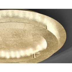 Discount Paul Neuhaus LED Deckenleuchte in Blattgold Metall 3000 lm Ø50 cm