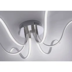 Just Light LED Deckenleuchte Metall in Chrom 3000 K 4 W L:67 cm