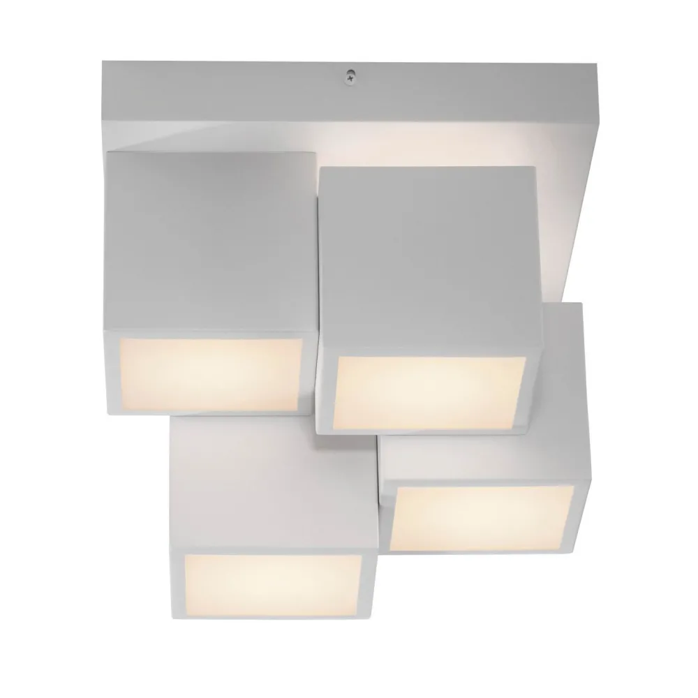 Just Light LED Deckenleuchte Metall Würfel B:30 cm 2400 lm 3000 K* Deckenleuchten|Flurlampen